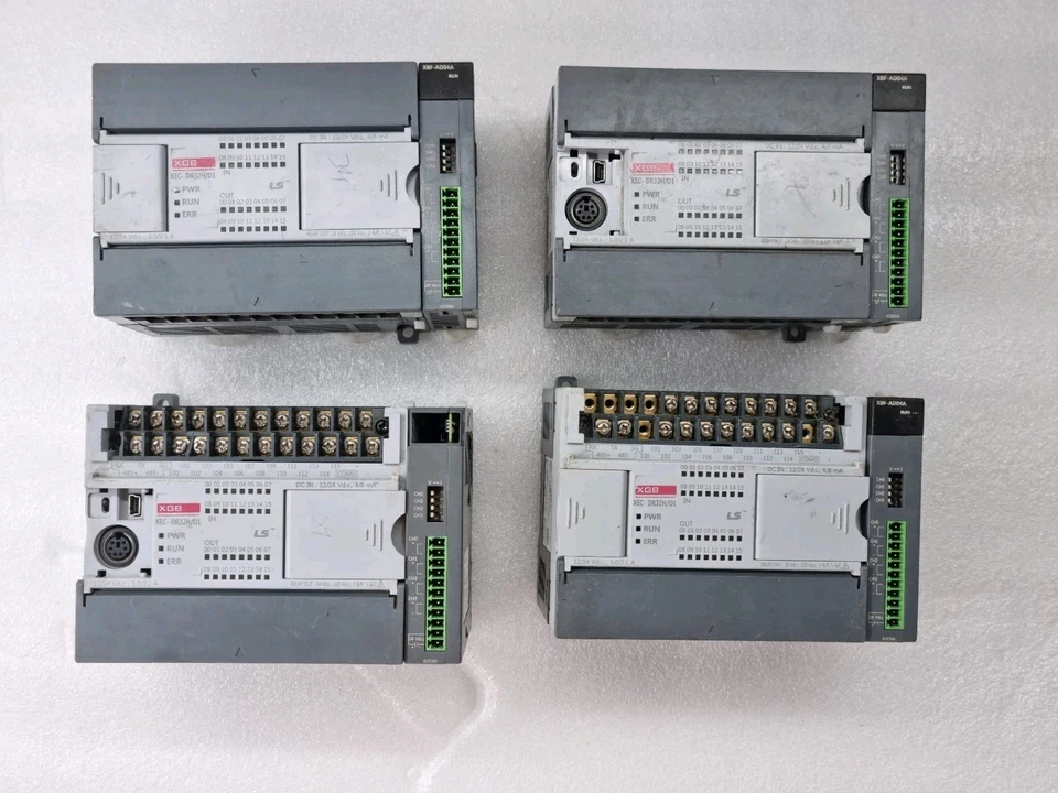 LS XGB XEC-DR32H/D1 CPU WITH XBF-AD04A A/D CONVERTER (USED)